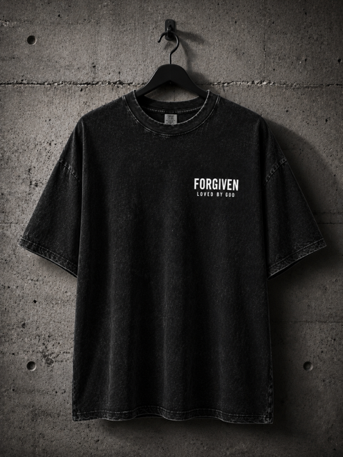 FORGIVEN Washed Black Tee