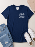 A&K Apparel “Leave the Judging to Jesus” Women’s Christian T-Shirt – Navy