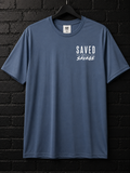 A&K Apparel “Saved Still Savage” Performance Dri-Fit T-Shirt – Blue Gray