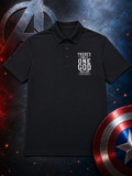 There’s Only One God Ma’am – Captain America Inspired Men’s Black Polo