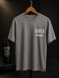 Saved Still Savage Stretch Performance Dri-Fit Tee – Heather Gray